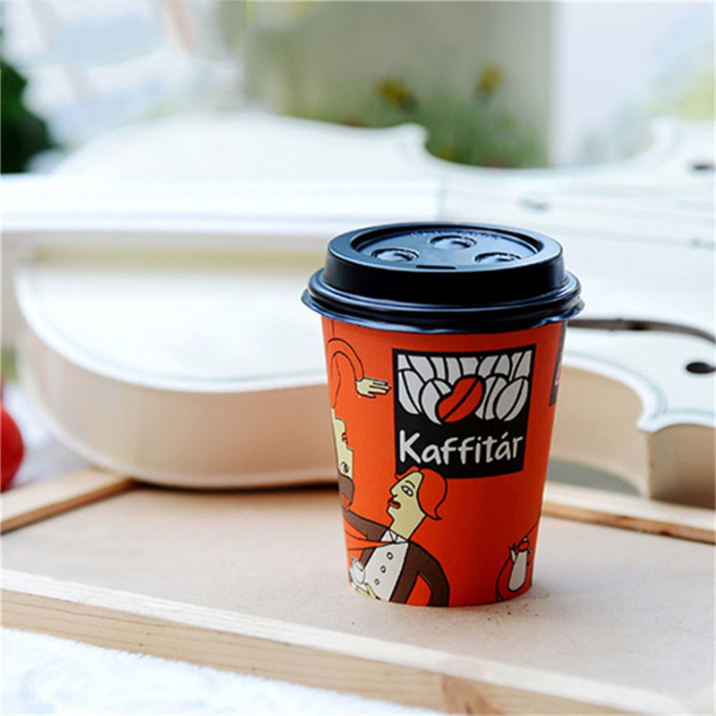 16oz disposable paper cup with dome plastic lid s