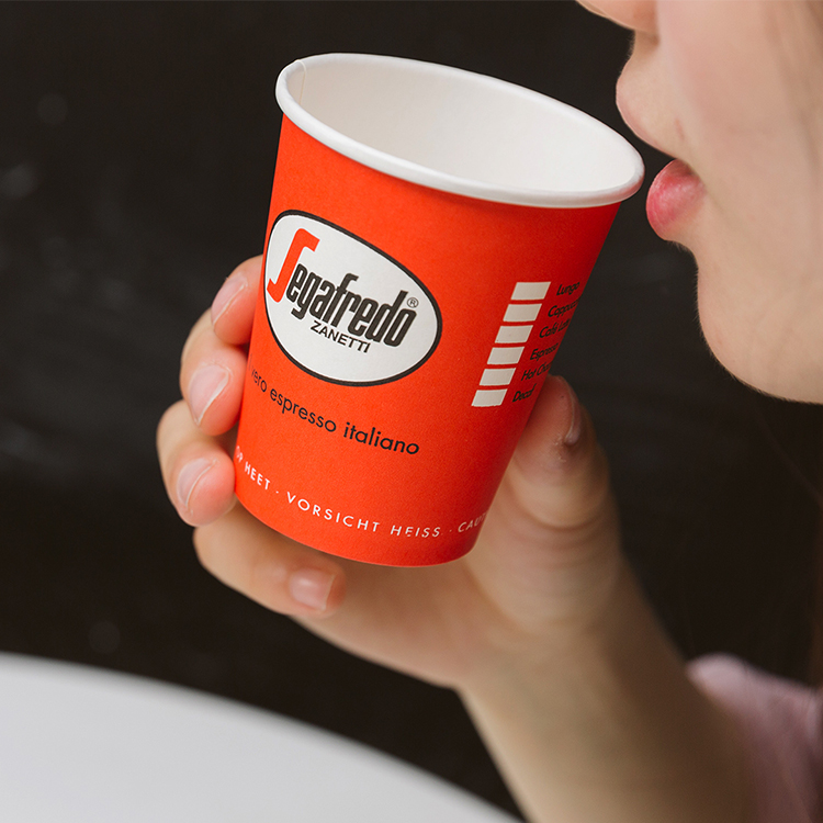 Disposable Single Wall Insulated Paper Coffee Cup