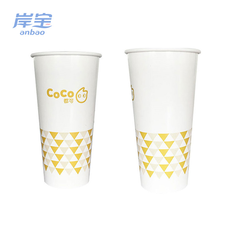 Disposable 16oz 22oz Cold Soda Drink Paper Cup