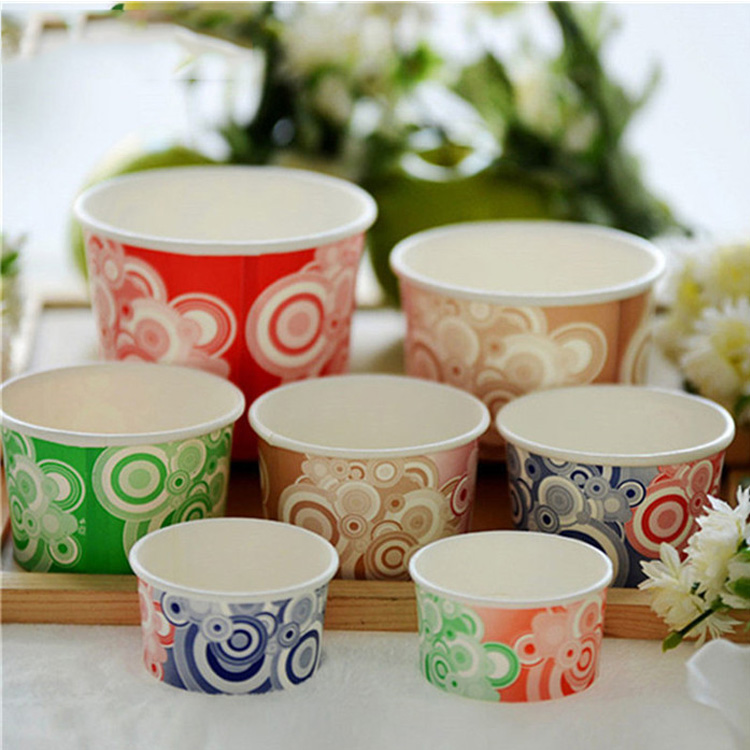 quick and easy disposable ice cream single wall paper cup