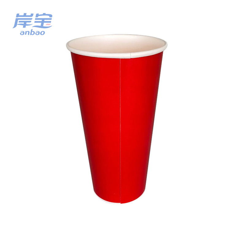12/16/20/24 oz Single Wall Cold Coffee Drink Beverage Paper Cups With Logo