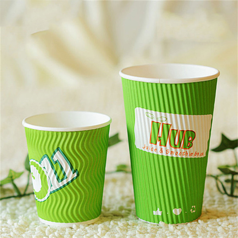 7oz 8oz 12oz 16oz ripple wall / double wall / single wall disposable coffee paper cup