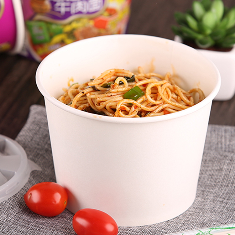 Food Grade Restaurant Noodles Packing Paper Bowl Cup 400ml 500ml 750ml 1000ml