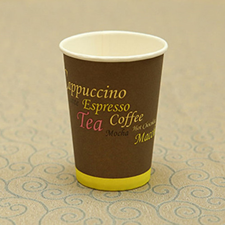 Insulation Espresso Single Wall Custom Coffee Paper Cups For Hot And Cold Drink