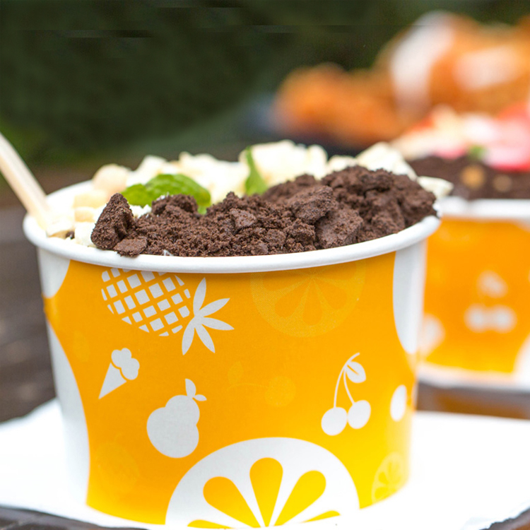 chinese manufacturer disposable ice cream cups with cover and lids