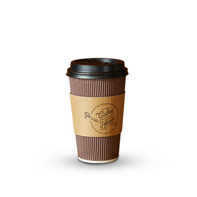 Custom Biodegradable Thick Take Away Coffee Ripple Paper Cups